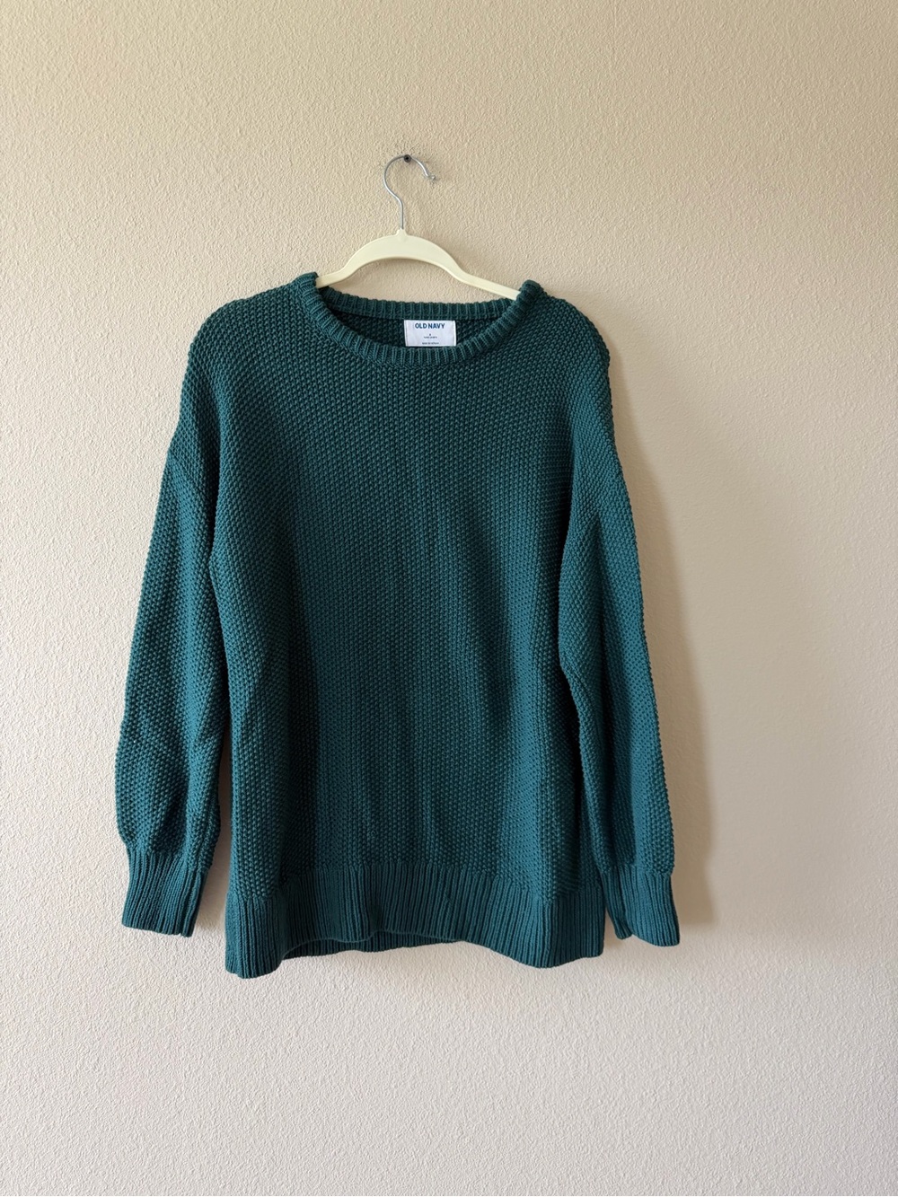 Old Navy Teal Knit Crewneck Pullover